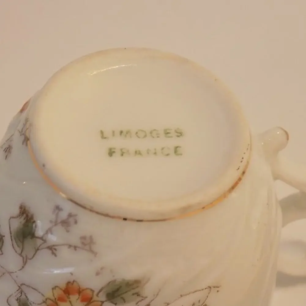 Vintage Limoges demitasse cup and saucer
